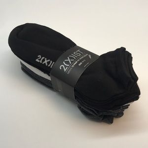 2 (X) IST MENŚ 10 PAIR NO SHOW SOCKS SIZE 10-13